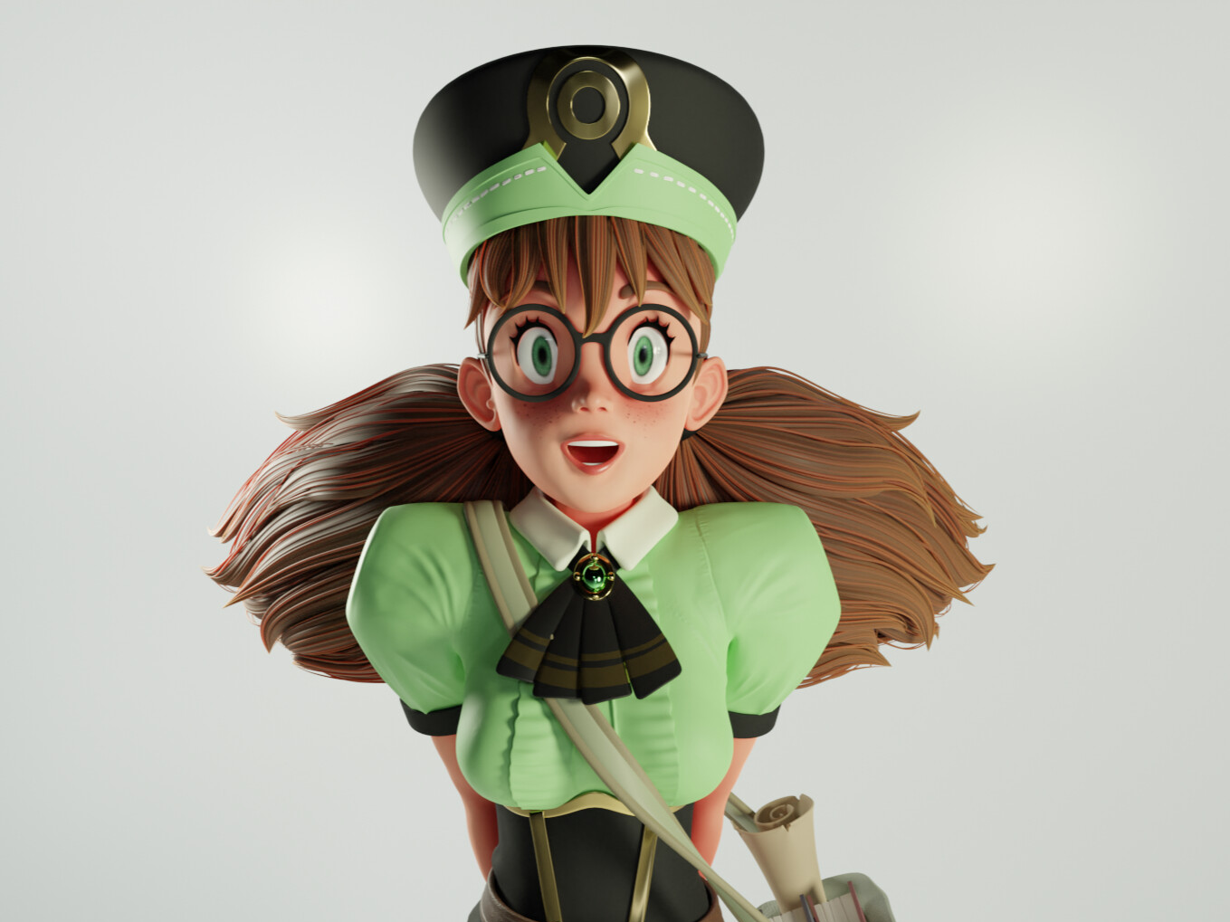 Librarian 3D Model